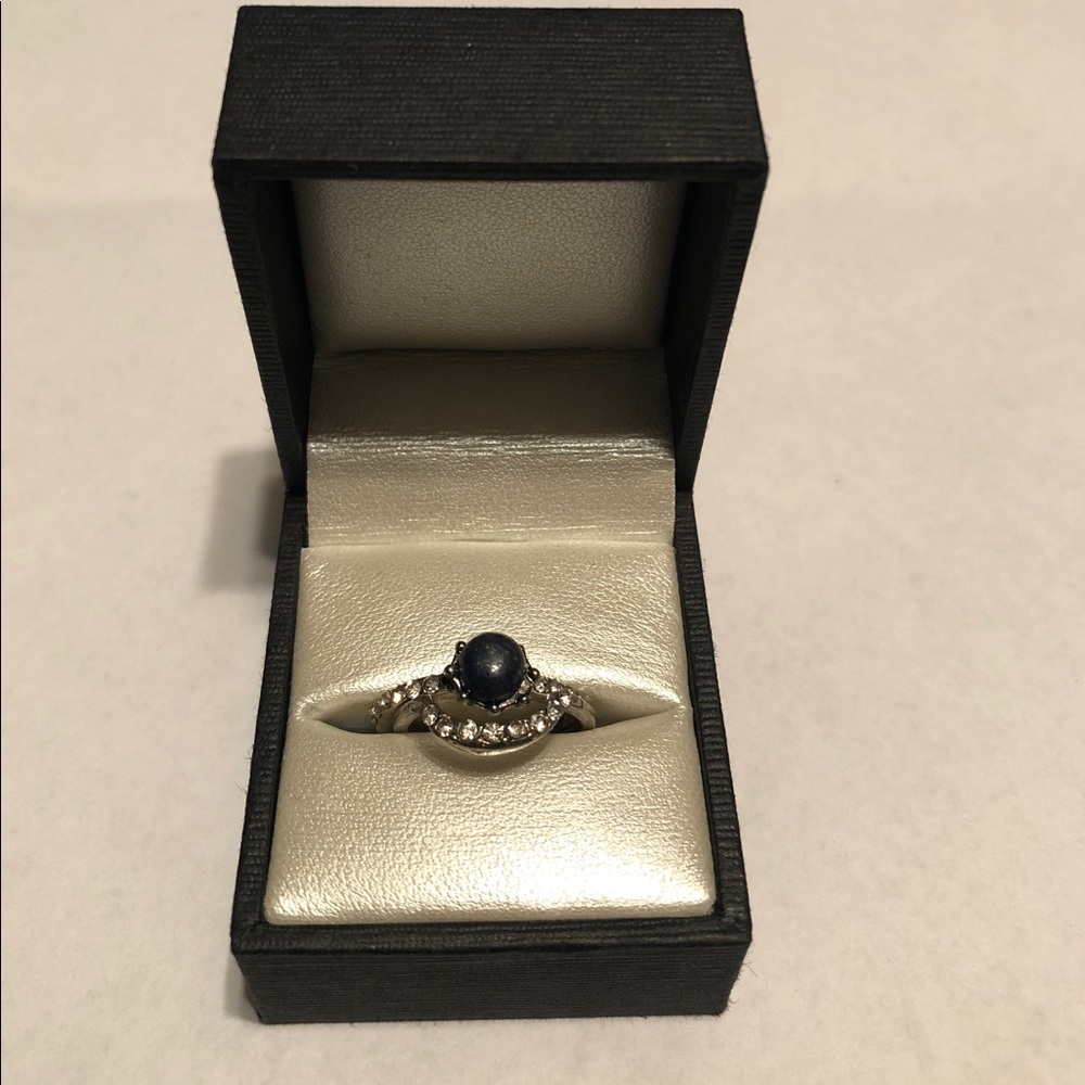 Silver engagement set
